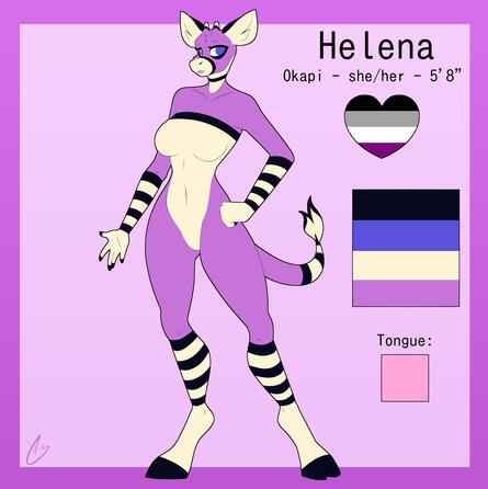 A "Simple Ref" is one full body image of your character with some additional info on the sides.